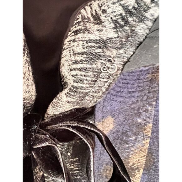 VTG Alberto Makali Jacket Womens L Abstract Boho Velvet Dark Romance Made in USA - Picture 16 of 16